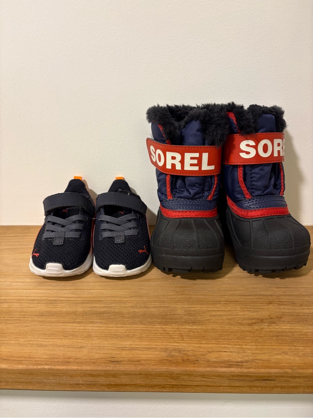 SOREL Kids' Navy & Red Winter Boots - Insulated Snow Boot